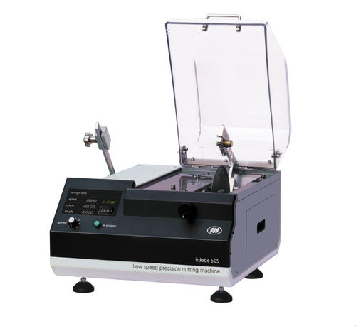 Macchina da taglio a lama rotativa - iqiege®50S - Laizhou Weiyi Experiment Machine Manufacturing Co., Ltd. - di disco / da laboratorio / a caricamento manuale