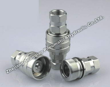 Raccordo rapido - LSQ-CVV series - Zhejiang Songqiao Pneumatic and Hydraulic Co.,Ltd - idraulico / filettato / in acciaio