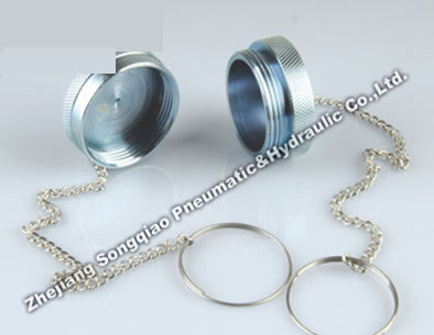 Cappuccio filettato - KZE-BC series - Zhejiang Songqiao Pneumatic and Hydraulic Co.,Ltd - rotondo / in metallo / per raccordo