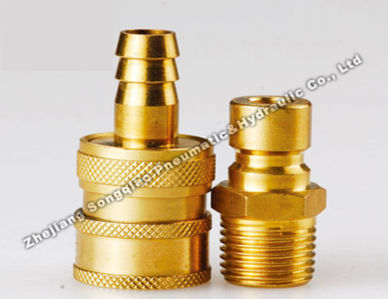 Raccordo rapido - LSQ-Q3 series - Zhejiang Songqiao Pneumatic and Hydraulic Co.,Ltd - pneumatico / in ottone / modulare