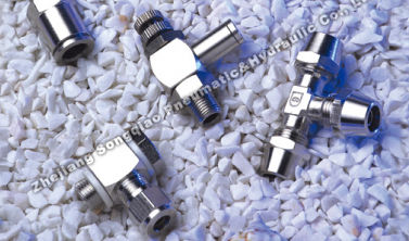 Raccordo pneumatico - JTS-JSM - Zhejiang Songqiao Pneumatic and Hydraulic Co.,Ltd - filettato / a T / in ottone