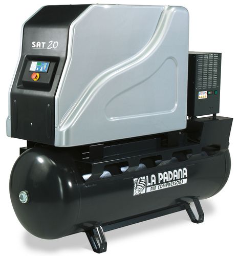 Compressore a vite - SAT 15 - 270 E, 20 - 500 E - La Padana Air Compressors - rotativo / d'aria / con motore elettrico
