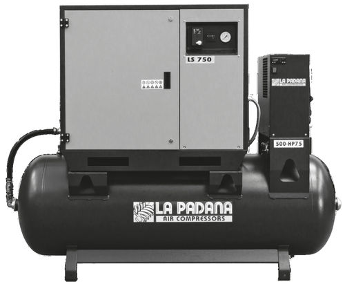 Compressore a pistone - LS 750 - 500E - La Padana Air Compressors - d'aria / con motore elettrico / fisso