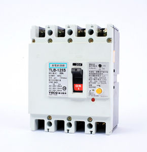 Interruttore automatico con dispersione a terra - TLB Series RCBOs  - TECO ELECTRIC & MACHINERY Co., Ltd. - AC / tripolare / 4 poli