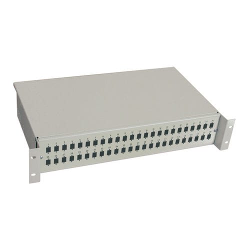 Scatola per impiombature per fibra ottica - ODF-19-2U series - DLL Partners - rack 19" / di acciaio