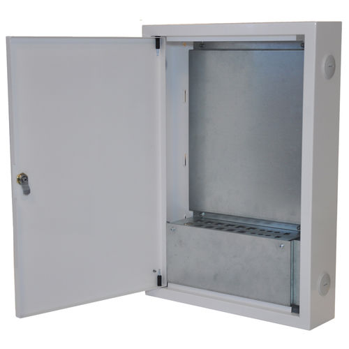 Scatola di raccordo da parete - HomeBox Q-Fiber series  - DLL Partners - in lamiera d'acciaio / per fibra ottica