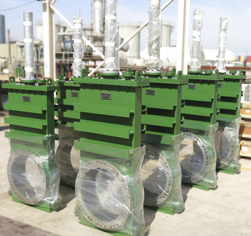 Valvola a ghigliottina - Dredge Yard - a comando idraulico / per olio