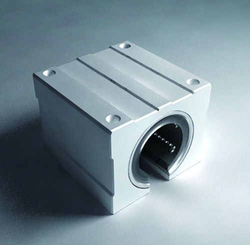 Bronzina lineare - SBR - IDEAL BEARING INC. - aperta / con cuscinetto / in alluminio