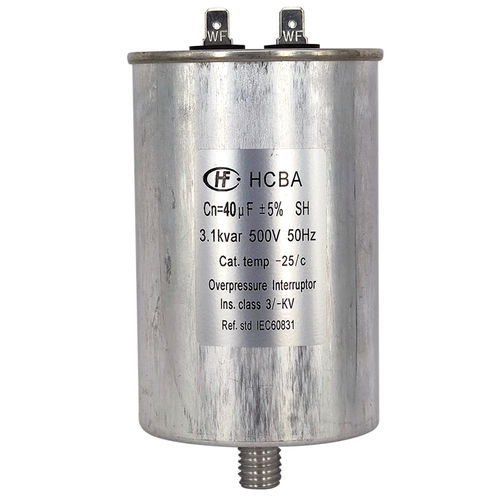 Condensatore a pellicola - HCBA series - Xiamen Hongfa Electroacoustic Co.,Ltd. - cilindrico / da avvitare / di correzione del fattore di potenza