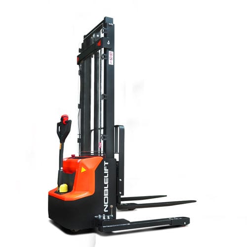 Accatastatore a batteria - PSE12 series - Noblelift Intelligent Equipment Co., Ltd. - a guida a bordo / 24 V / 12 V