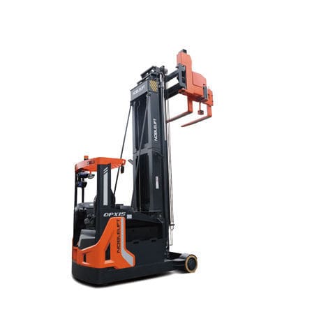 Carrello elevatore retrattile elettrico - OPX15 - Noblelift Intelligent Equipment Co., Ltd. - con conducente seduto / a guida automatica / per corsie strette