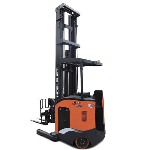 Carrello elevatore retrattile elettrico - RT series - Noblelift Intelligent Equipment Co., Ltd. - con conducente in piedi / per magazzino / di precisione