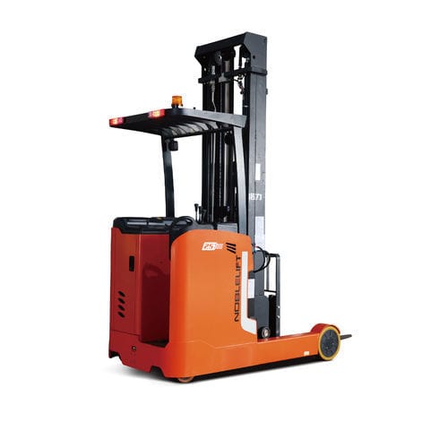 Carrello elevatore retrattile con conducente in piedi - RT15-20-25ST2 - Noblelift Intelligent Equipment Co., Ltd. - elettrico / per corsie strette / per magazzino