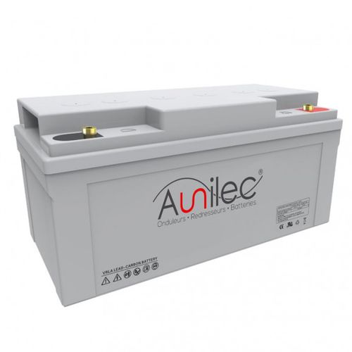 Batteria piombo-carbonio - 12ET series - AUNILEC - a blocco / 12 V / deep cycle