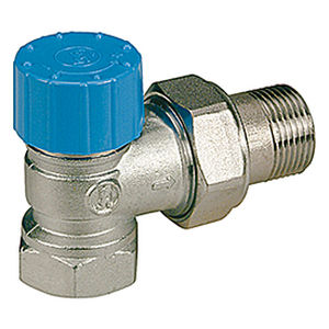 Valvola termostatica di regolazione della temperatura - R401H - Giacomini - in ottone cromato / per radiatore / ad angolo retto