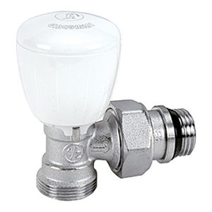 Valvola termostatica di regolazione della temperatura - R431TG series - Giacomini - in ottone cromato / per radiatore / con volantino