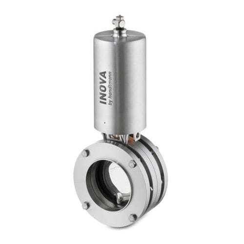 Valvola a farfalla - Albert Handtmann Armaturenfabrik GmbH & Co. KG - pneumatica / di regolazione / per liquidi alimentari e bevande