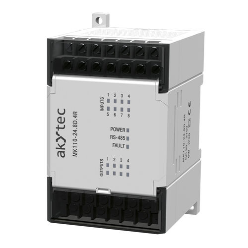 Modulo I/O digitale - MK110-24.8D.4R - akYtec GmbH - RS-485 / Modbus / 8 ingressi digitali