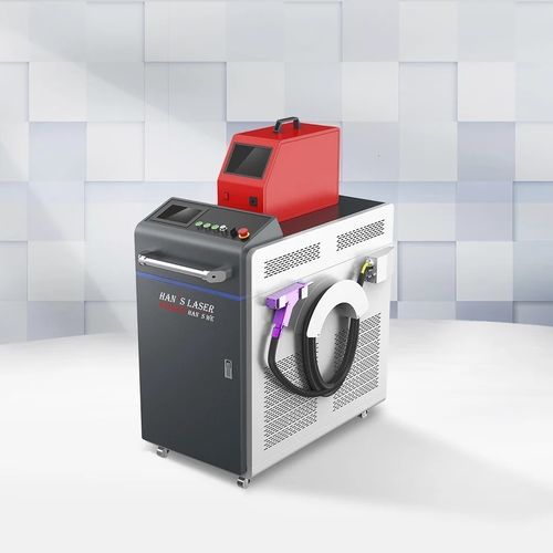 Macchina saldatrice integrata - Han's Laser Technology Co., Ltd - laser / manuale / con rotelle