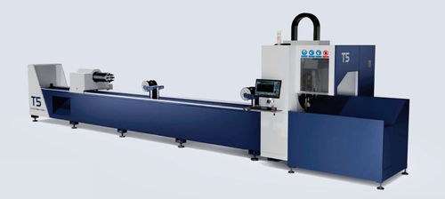 Macchina da taglio laser a fibra - MPS-T - Han's Laser Technology Co., Ltd - per acciaio / per tubi / a caricamento manuale