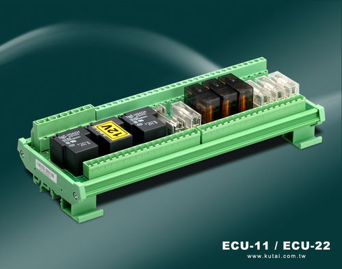 Modulo relè per montaggio su guida DIN - ECU-11, ECU-22 - Kutai Electronics Industry Co., Ltd.