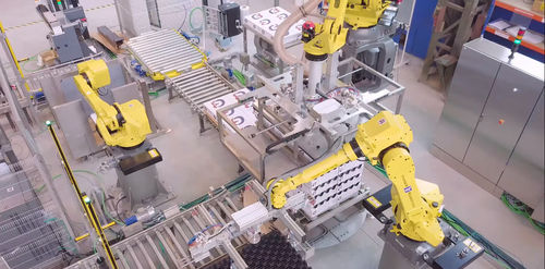 Depallettizzatore robotizzato - Inser Robótica S.A - di lattine per prodotti alimentari / per barattoli vuoti / per bottiglie PET