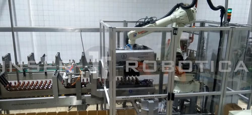 Incassatrice a carico dall'alto - Inser Robótica S.A - robotizzata / per bottiglie / compatta