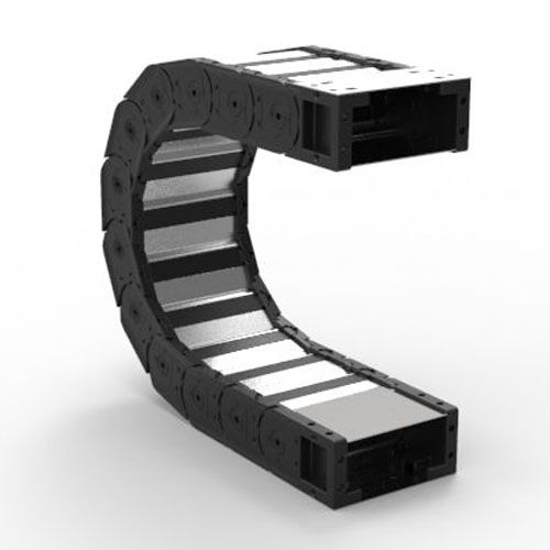 Catena portacavi apribile - H57PC - Brevetti Stendalto - in nylon / modulabile / autoportante