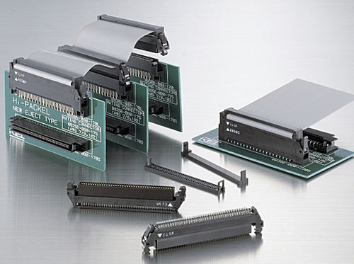 Connettore scheda-cavo - 8825E series  - KEL CORPORATION - piatto / bloccabile con clip / per scheda elettronica