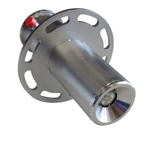 Contenitore con flangia - SON01X3ALAMP_F - TELEA TECNOVISION SRL - cilindrico / in acciaio inossidabile / per fonti luminose