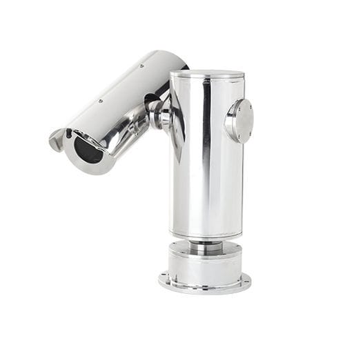 Contenitore per telecamera - PTZ250-CR/230 - TELEA TECNOVISION SRL - con flangia / cilindrico / in acciaio inossidabile
