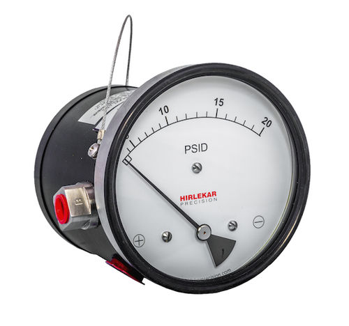 Manometro differenziale - PR 10 - Hirlekar Precision Instruments, Pune - con quadrante / a montaggio verticale / NPT 1/2