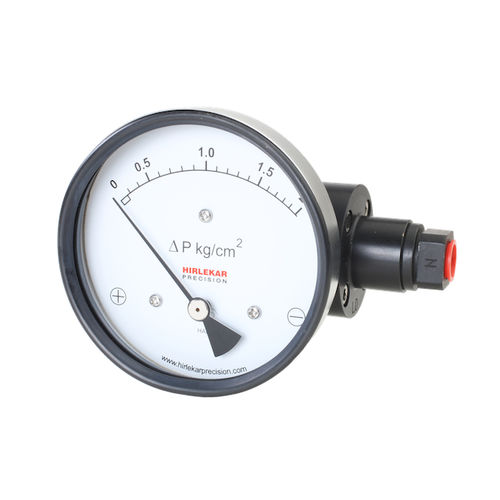 Manometro differenziale - 200 DGR - Hirlekar Precision Instruments, Pune - con quadrante / con flangia / NPT 1/4