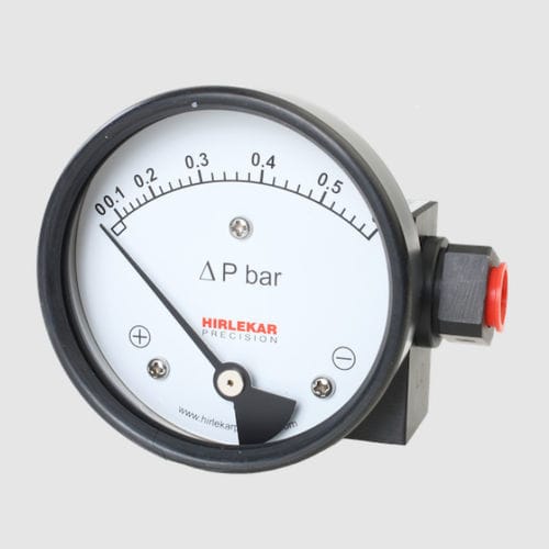 Manometro differenziale - 200 DPG - Hirlekar Precision Instruments, Pune - con quadrante / con flangia / NPT 1/4