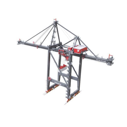 Gru a cavalletto per container - STS - Konecranes - su guida di scorrimento / per container / aerea