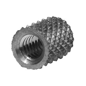 Inserto filettato - 1024B8-10SS - Yardley Products - zigrinato / in acciaio inossidabile / arrotondato