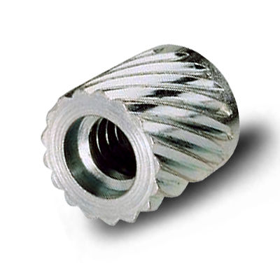 Inserto filettato - 10015Q22-24SS - Yardley Products - a pressione / zigrinato / in acciaio inossidabile