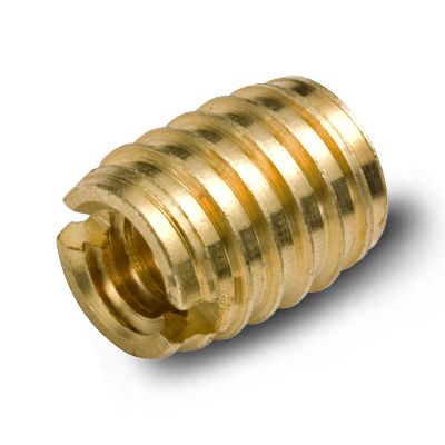 Inserto filettato - 1024JLS19-24BR - Yardley Products - in ottone / arrotondato / per plastica