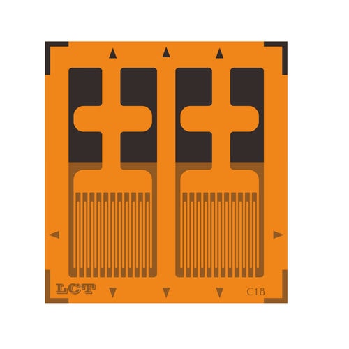 Ponte estensimetrico a film sottile - CF350-2FB-A - Xiamen Loadcell Technology Co.,Ltd. - a doppia griglia parallela / per analisi degli sforzi / misura di forza