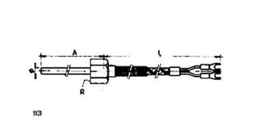 Sonda di temperatura RTD - 113 - MESEL S.L - al silicio / Pt100 / Pt1000