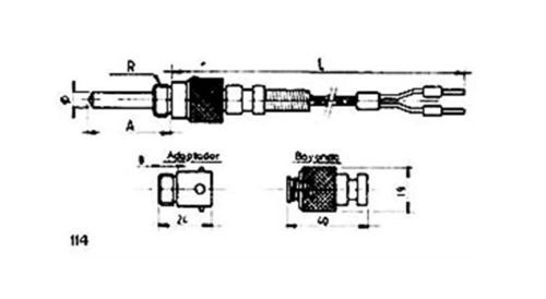 Sonda di temperatura RTD - 114 - MESEL S.L - Pt100 / Pt1000 / a termocoppia tipo J