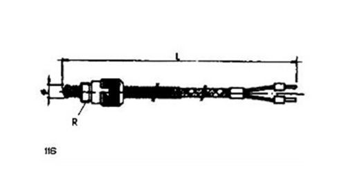 Sonda di temperatura RTD - 116 - MESEL S.L - Pt100 / Pt1000 / a termocoppia tipo J