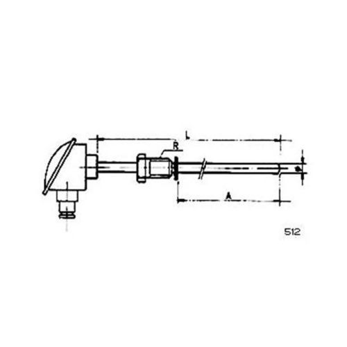 Sonda di temperatura RTD - 512 - MESEL S.L - Pt100 / Pt1000 / a termocoppia tipo J
