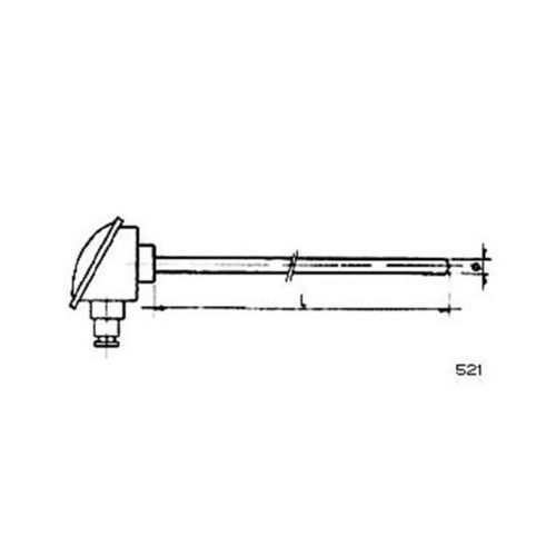 Sonda di temperatura Pt100 - 521 - MESEL S.L - Pt1000 / a termocoppia tipo J / a termocoppia tipo K