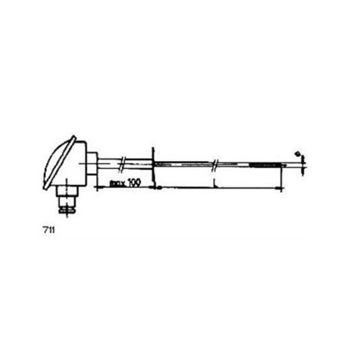 Sonda di temperatura RTD - 711 - MESEL S.L - Pt100 / Pt1000 / a termocoppia tipo J