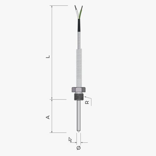 Sonda di temperatura RTD - 111 - MESEL S.L - Pt100 / Pt1000 / a termocoppia tipo J
