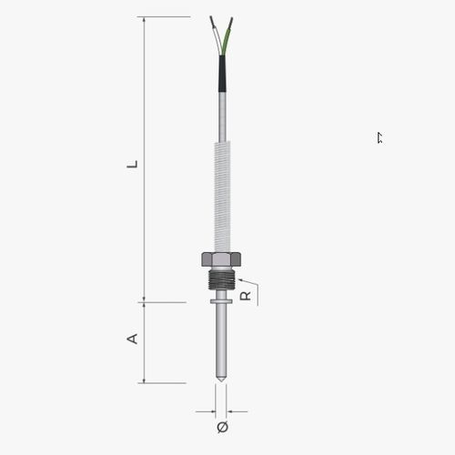 Sonda di temperatura RTD - 112 - MESEL S.L - Pt100 / Pt1000 / a termocoppia tipo J