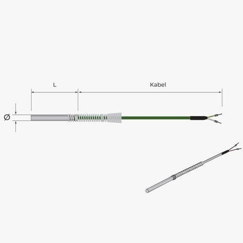 Sonda di temperatura RTD - 121 - MESEL S.L - Pt100 / Pt1000 / a termocoppia tipo J