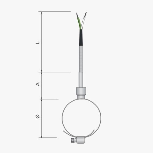 Sonda di temperatura Pt100 - 325 - MESEL S.L - Pt1000 / a termocoppia tipo J / a termocoppia tipo K
