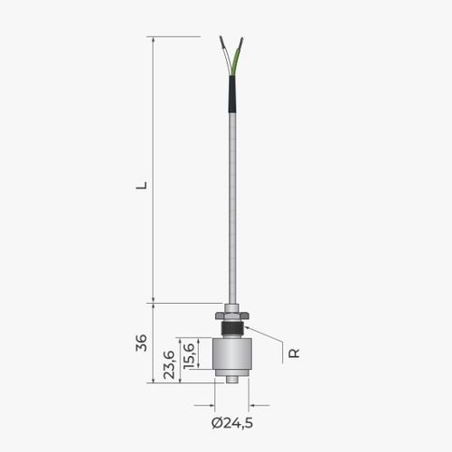 Sonda di temperatura Pt100 - 326 - MESEL S.L - Pt1000 / a termocoppia tipo J / a termocoppia tipo K